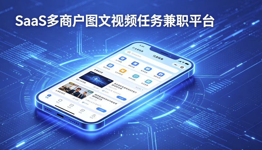 SaaS 多商户图文视频任务兼职小程序平台